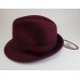 Scala Collezione Dorfman Pacific  Maroon Fedora Hat Wool Felt LF186ASST  16698484886 eb-18925218